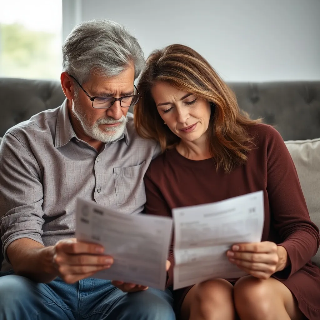 senior couple looking confused about their Medicare options
